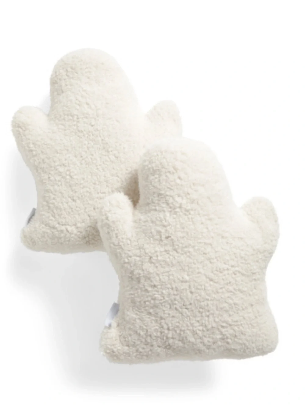 Martha Stewart Plush Sherpa Ghost Pillow Duo - with Black Accents